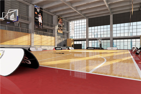 篮球木地板的三分投篮区尺寸