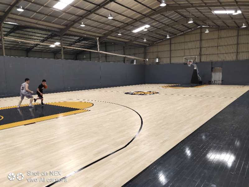 福建泉州壹吨篮球场运动木地板工程竣工案例