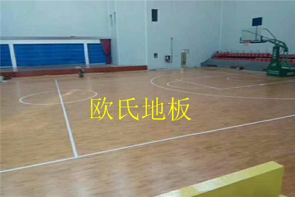 青岛即墨市实验高中项目--796平篮球馆木地板项目